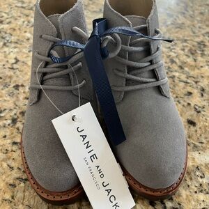Janie and Jack Kids Gray Suede Dress Boots